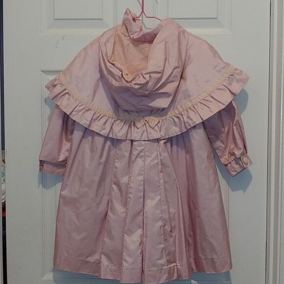 Rothschild pink pea coat with removable hoodSz 4 - Picture 4 of 6